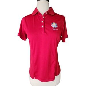 FootJoy FJ Polo Women's Size XS Red Performance Golf Ryder Cup Whistling Straits